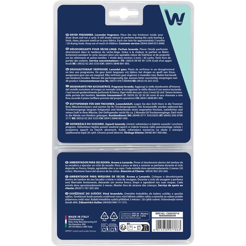 Whirlpool WASHING DDS102 Back / Lateral