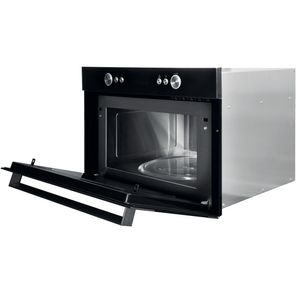 Hotpoint_Ariston Microonde Da incasso MD 764 IX HA Inox Elettronico 31 Microonde + grill 1000 Perspective open
