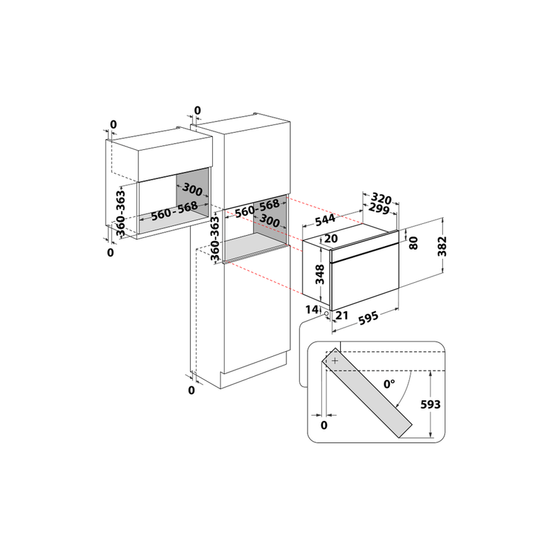 Microonde da incasso Hotpoint: colore acciaio inox, - MN 713 IX HA