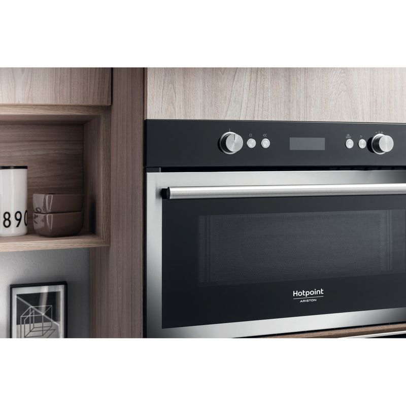 Microonde da incasso Hotpoint: colore acciaio inox, - MD 664 IX HA