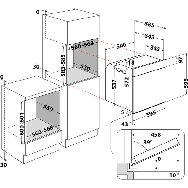 Hotpoint_Ariston-Forno-Da-incasso-FIT-834-AV-HA-Elettrico-A-Technical-drawing