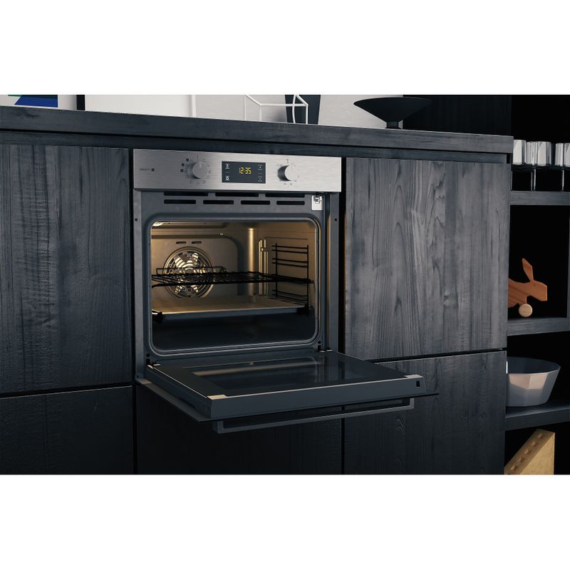 Hotpoint_Ariston Forno Da incasso FA3S 844 P IX HA Elettrico A+ Lifestyle perspective open