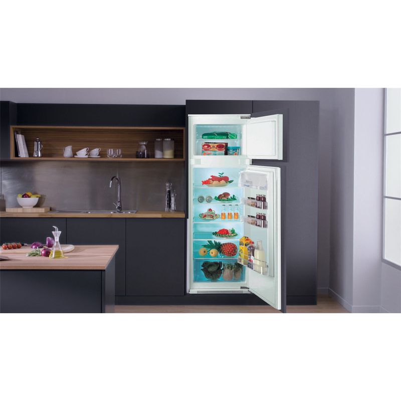 Hotpoint_Ariston Combinazione Frigorifero/Congelatore Da incasso T 16 A2 D/HA 1 Acciaio 2 porte Lifestyle frontal open