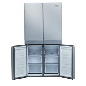 Hotpoint_Ariston Side by side Libera installazione HAQ9 E1L Inox Frontal open