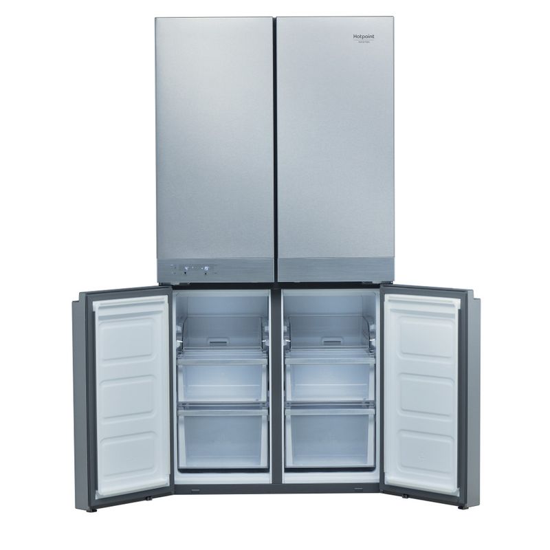 Hotpoint_Ariston Side by side Libera installazione HAQ9 E1L Inox Frontal open
