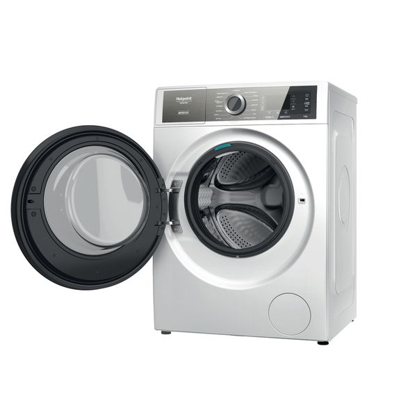 Hotpoint_Ariston Lavabiancheria Libera installazione H8 W046WB IT Bianco Carica frontale A Perspective open