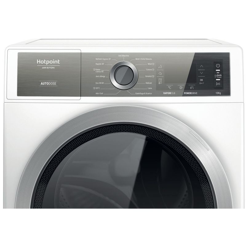 Hotpoint_Ariston Lavabiancheria Libera installazione H8 W046WB IT Bianco Carica frontale A Control panel