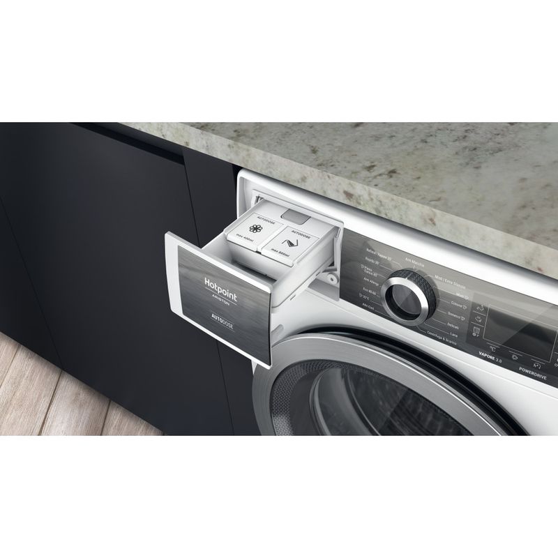 Hotpoint_Ariston Lavabiancheria Libera installazione H8 W046WB IT Bianco Carica frontale A Drawer