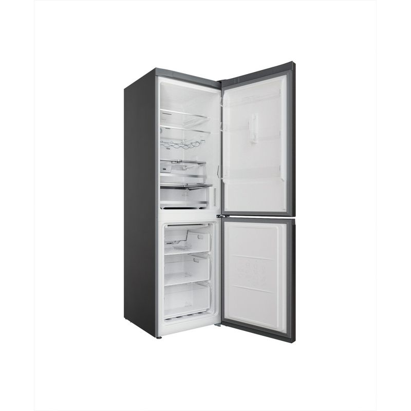 Hotpoint_Ariston-Combinazione-Frigorifero-Congelatore-Libera-installazione-HAFC8-TT43SX-O3-Saturn-Steel-2-porte-Perspective-open