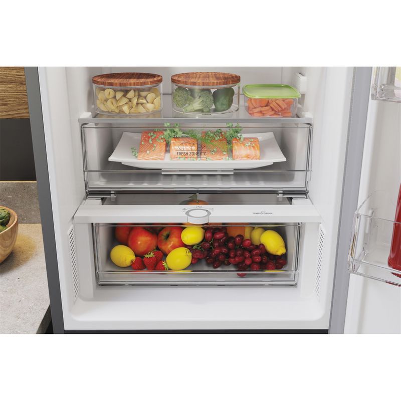 Hotpoint_Ariston Combinazione Frigorifero/Congelatore Libera installazione HAFC9 TA33SX O3 Saturn Steel 2 porte Drawer
