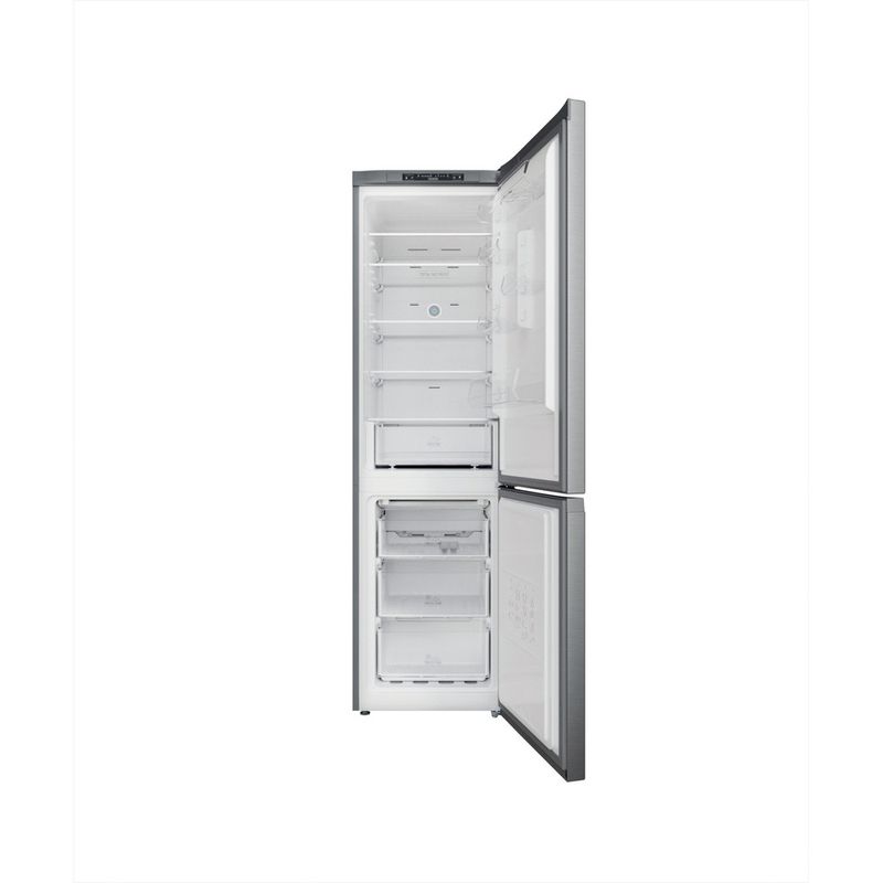 Hotpoint_Ariston-Combinazione-Frigorifero-Congelatore-Libera-installazione-HAFC9-TA23SX-O3-Saturn-Steel-2-porte-Frontal-open