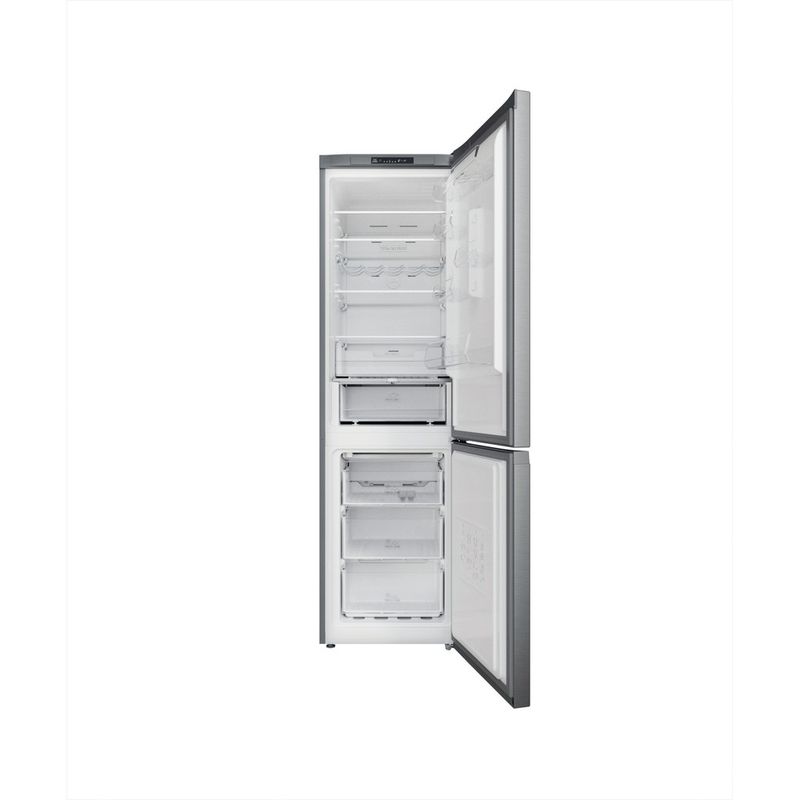 Hotpoint_Ariston Combinazione Frigorifero/Congelatore Libera installazione HAFC9 TI32SX Saturn Steel 2 porte Frontal open