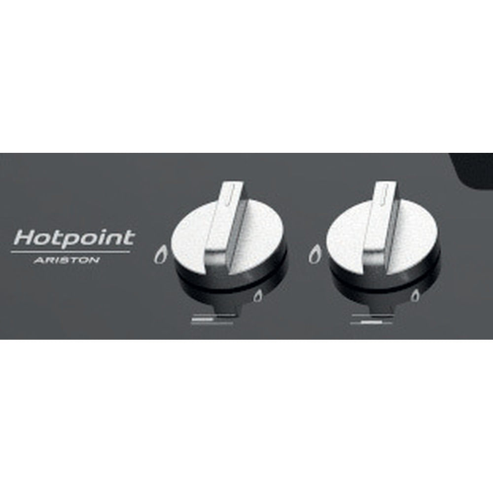 Piano cottura a gas Hotpoint FTGHG 641 D/HA(BK) - Hotpoint IT