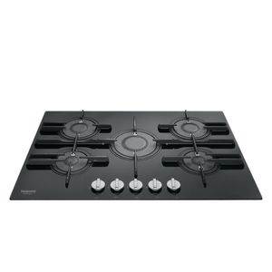 Hotpoint_Ariston Piano cottura FTGHG 751D/HA(BK)LPG Nero GAS Frontal top down