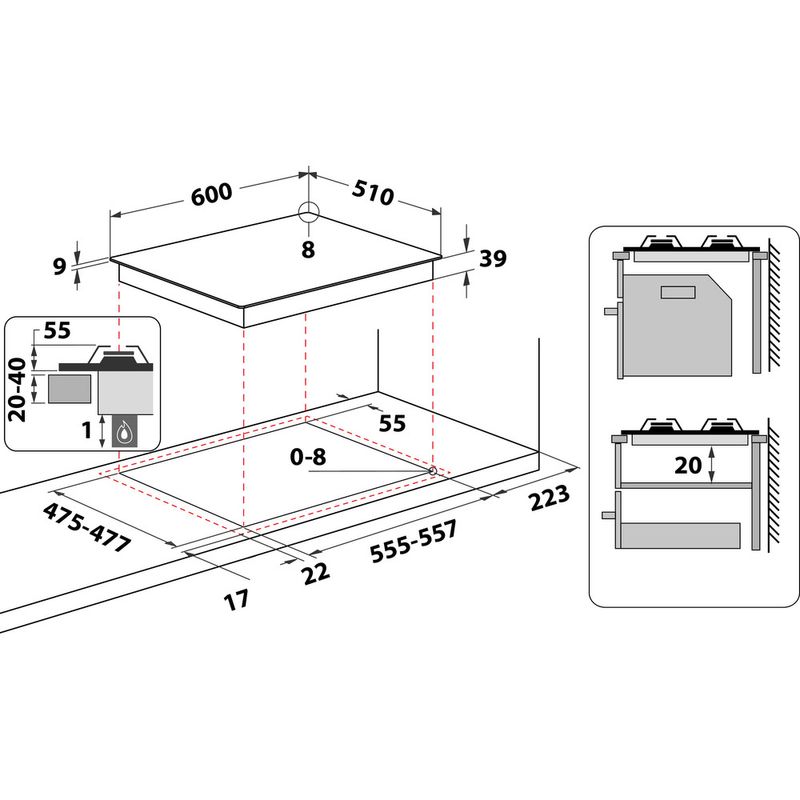 Hotpoint_Ariston-Piano-cottura-PCN-641-T-IX-HA-Inox-GAS-Technical-drawing