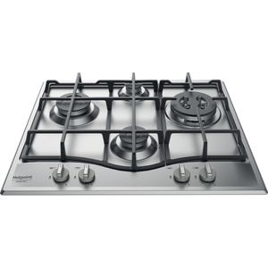 Hotpoint_Ariston Piano cottura PCN 641 T/IX/HAR Inox GAS Frontal top down