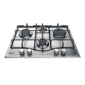 Hotpoint_Ariston Piano cottura PCN 642 T/AS/HA Inox GAS Frontal top down