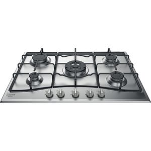 Hotpoint_Ariston Piano cottura PCN 752 T/IX/HAR Inox GAS Frontal top down