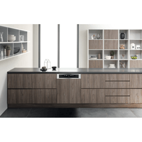 Lavastoviglie incasso con frontalino Hotpoint Ariston: grande capacità di carico, colore inox,  - HBO 3C22 W X