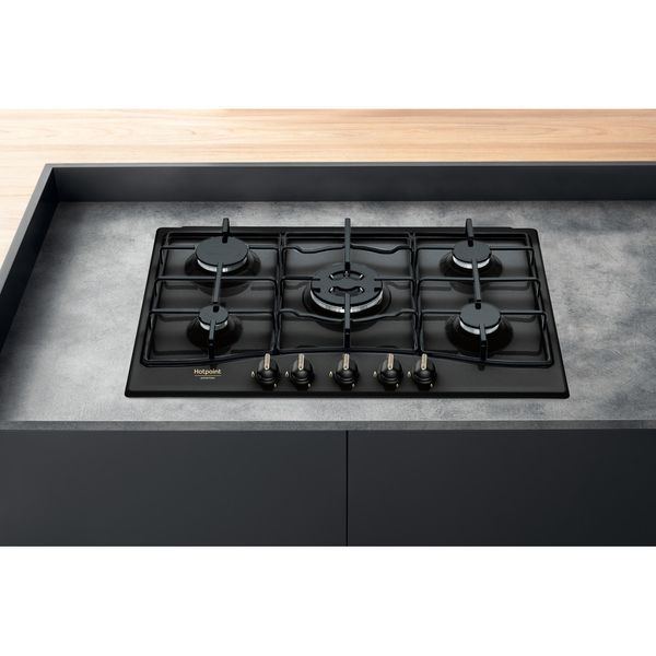 Hotpoint_Ariston Piano cottura PCN 750 T (AN) R /HA Antracite GAS Lifestyle frontal top down