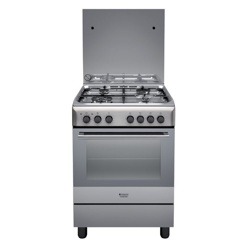 Hotpoint_Ariston-Cucina-con-forno-a-doppia-cavita-H6TMH2AF--X--IT-Inox-GAS-Frontal