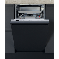 Lavastoviglie da incasso Hotpoint Ariston: slim, colore argento,  - HSIC 3M19 C