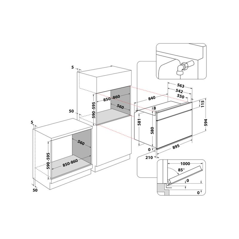 Hotpoint_Ariston-Forno-Da-incasso-MS3-734-IX-HA-Elettrico-A-Technical-drawing