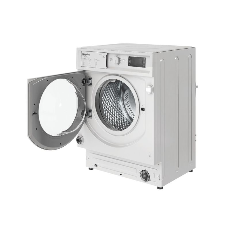 Hotpoint_Ariston Lavabiancheria Da incasso BI WMHG 81284 EU Bianco Carica frontale C Perspective open
