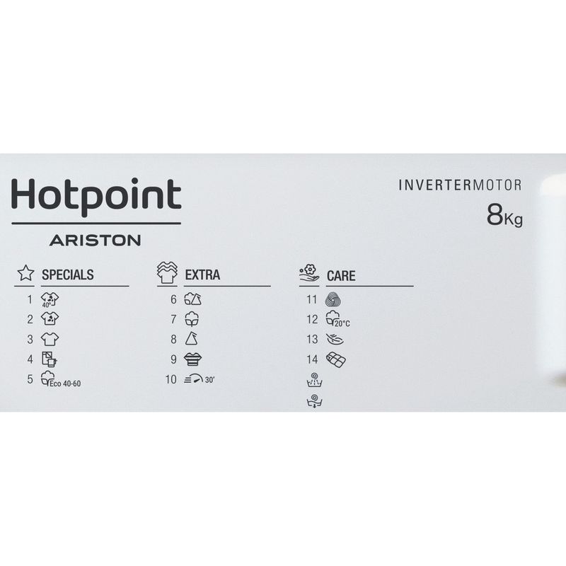 Hotpoint_Ariston Lavabiancheria Da incasso BI WMHG 81284 EU Bianco Carica frontale C Program