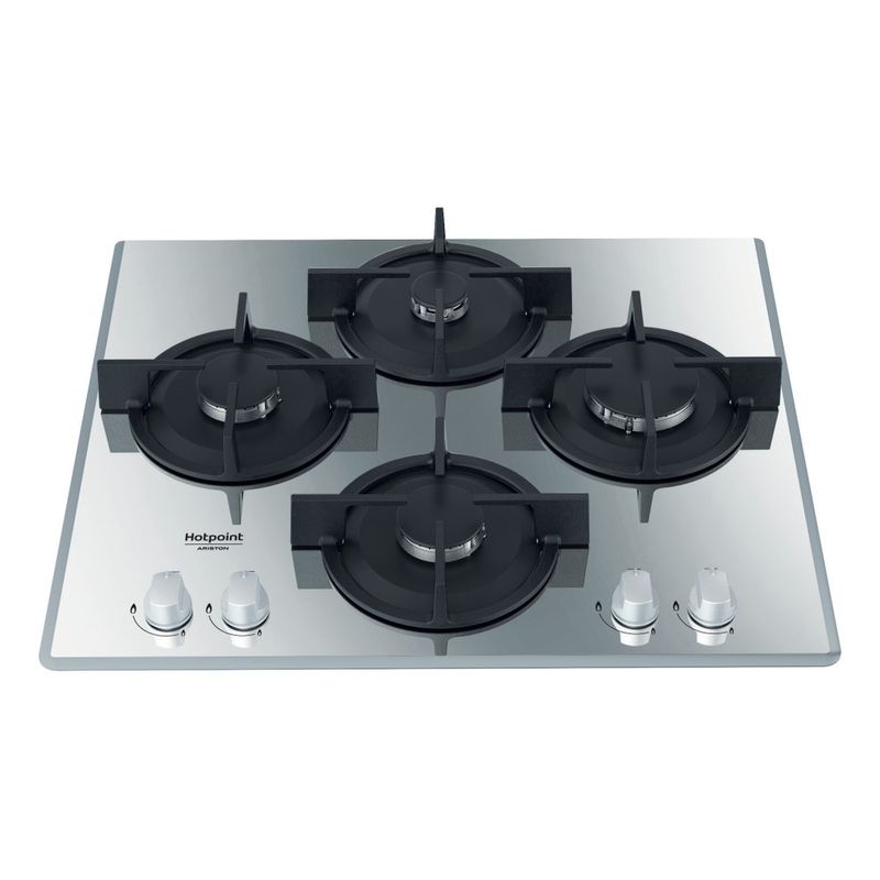 Hotpoint_Ariston-Piano-cottura-HAGD-61S-SL-Argento-GAS-Frontal-top-down