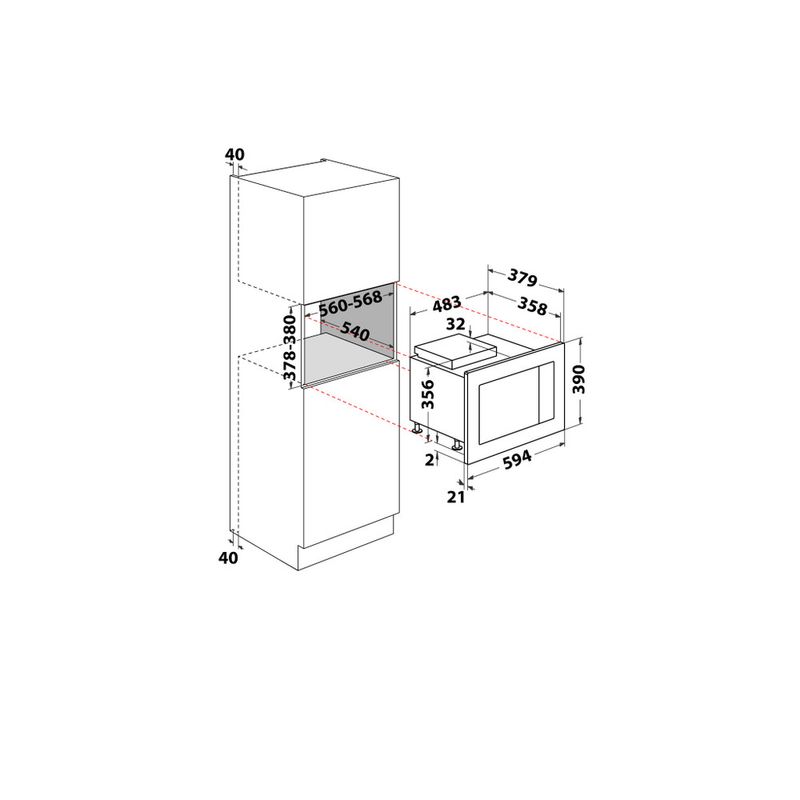 Hotpoint_Ariston-Microonde-Da-incasso-MF25G-IX-HA-Inox-Elettronico-25-Microonde---grill-900-Technical-drawing