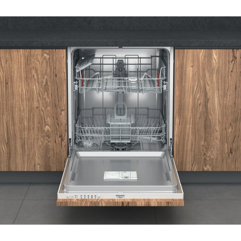 Hotpoint_Ariston Lavastoviglie Da incasso HIS 3010 Totalmente integrato F Frontal open