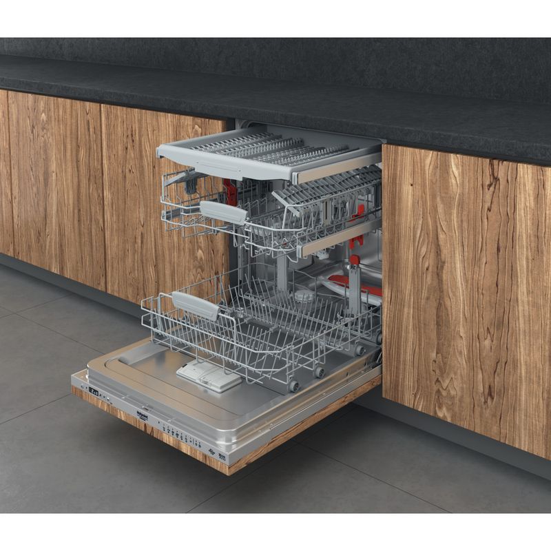Hotpoint_Ariston Lavastoviglie Da incasso HI 5030 WEF Totalmente integrato D Perspective open