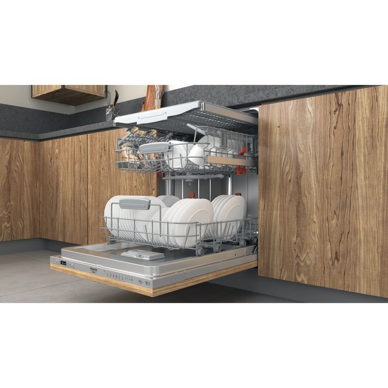 Hotpoint_Ariston Lavastoviglie Da incasso HI 5030 WEF Totalmente integrato D Lifestyle perspective open