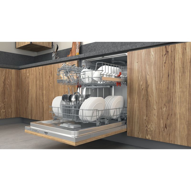 Hotpoint_Ariston Lavastoviglie Da incasso HI 3010 Totalmente integrato F Lifestyle perspective open