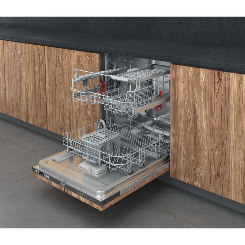 Hotpoint_Ariston Lavastoviglie Da incasso HI 5010 C Totalmente integrato F Perspective open