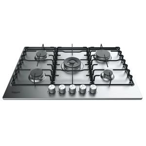 Hotpoint_Ariston Piano cottura PPH 75P D/IX Inox GAS Frontal top down
