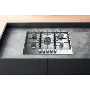 Hotpoint_Ariston Piano cottura PPH 75P D/IX Inox GAS Lifestyle frontal top down