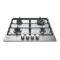 Piano cottura a gas Hotpoint Ariston: 4 fuochi,  - PPH 60P D/IX