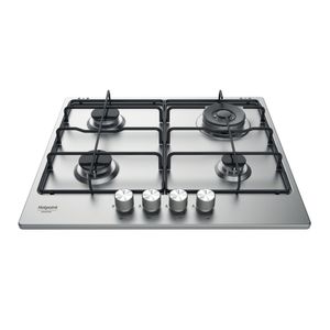 Hotpoint_Ariston Piano cottura PPH 60P D/IX Inox GAS Frontal top down