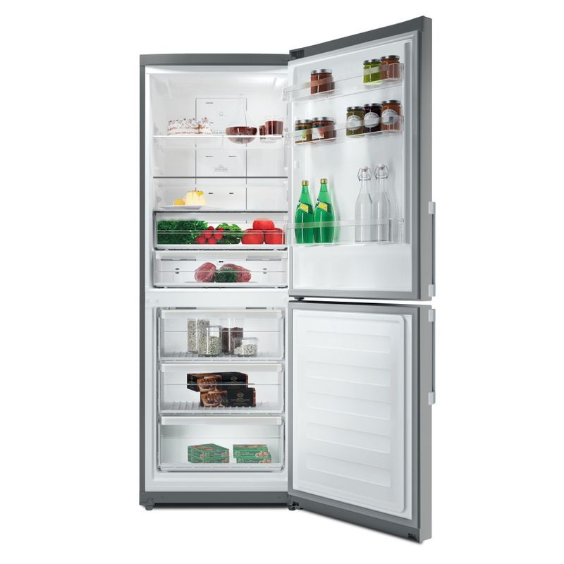 Hotpoint_Ariston-Combinazione-Frigorifero-Congelatore-Libera-installazione-HA70BE-31-X-Optic-Inox-2-porte-Frontal-open