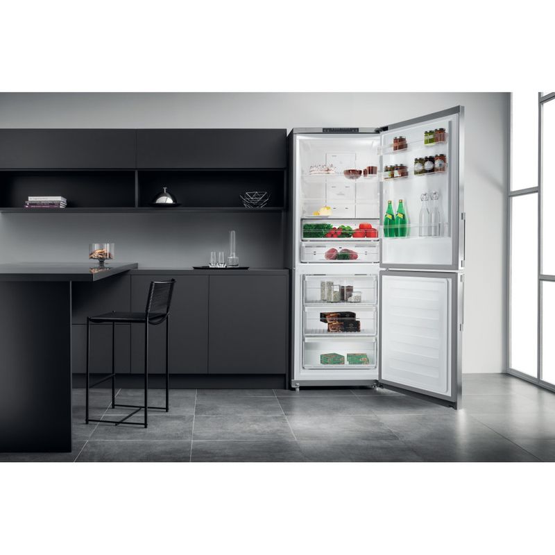 Hotpoint ha70bi31s - réfrigérateur congélateur bas 462l (309+153) - no frost  - l75 x h 201 5 - inox - La Poste