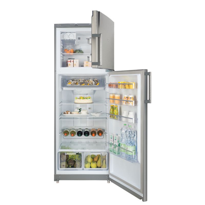 Hotpoint_Ariston-Combinazione-Frigorifero-Congelatore-Libera-installazione-ENTMH-192A1-FW1-Silver-lucido-2-porte-Frontal-open