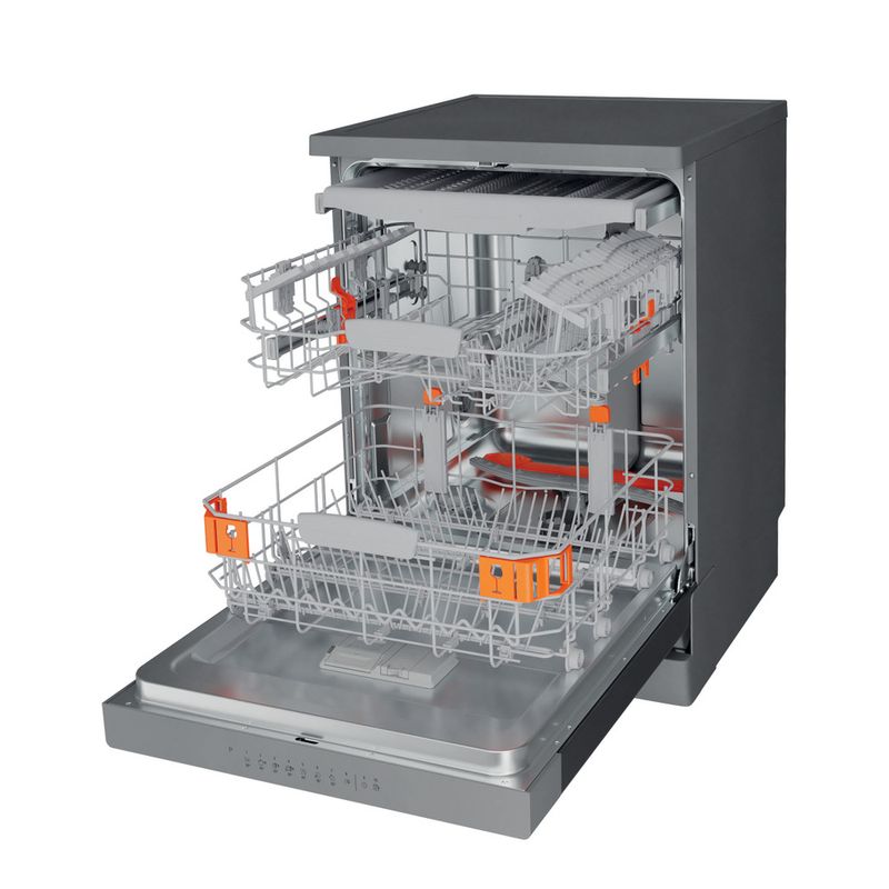 Hotpoint_Ariston Lavastoviglie Libera installazione HFO 3T241 WFG X Libera installazione C Perspective open