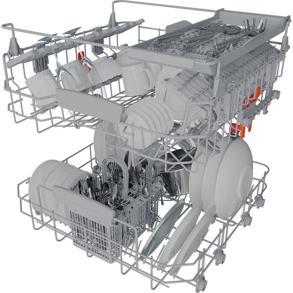 Hotpoint_Ariston Lavastoviglie Da incasso HIC 3C41 CW Totalmente integrato C Technical Translucent