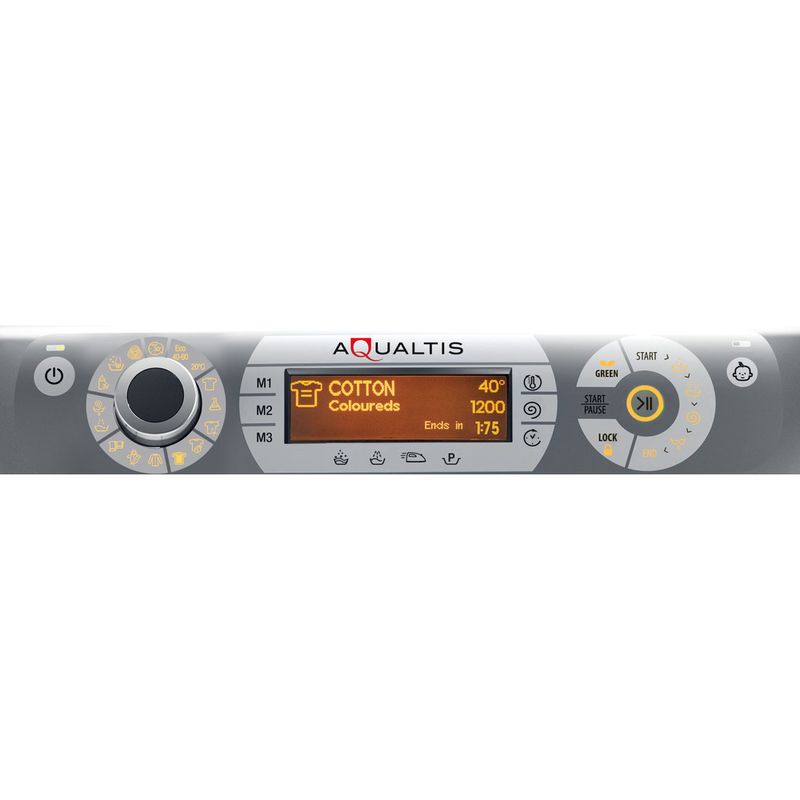 Hotpoint_Ariston Lavabiancheria Libera installazione AQSD723 EU/A N Bianco Carica frontale D Control panel