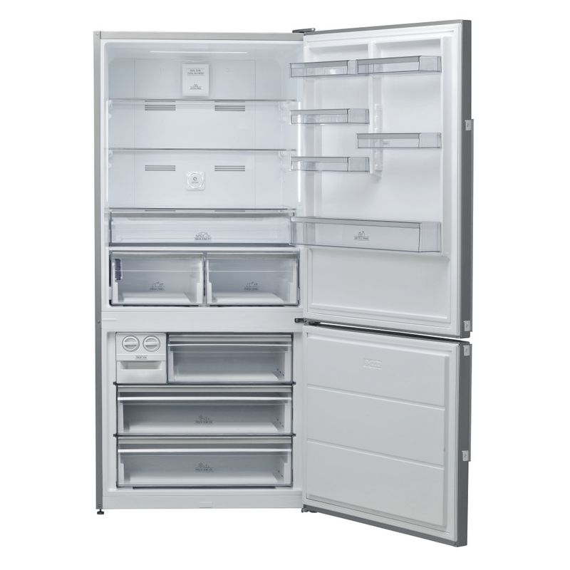 Hotpoint_Ariston-Combinazione-Frigorifero-Congelatore-Libera-installazione-HA84BE-72-XO3-2-Inox-2-porte-Frontal-open