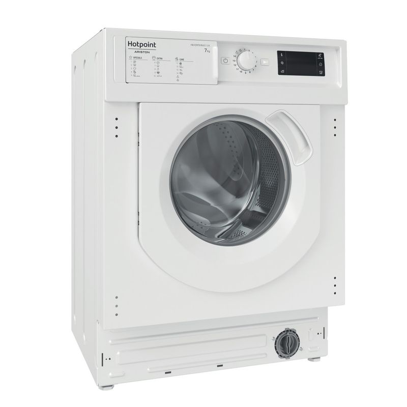 Hotpoint_Ariston Lavabiancheria Da incasso BI WMHG 71483 EU N Bianco Carica frontale D Perspective