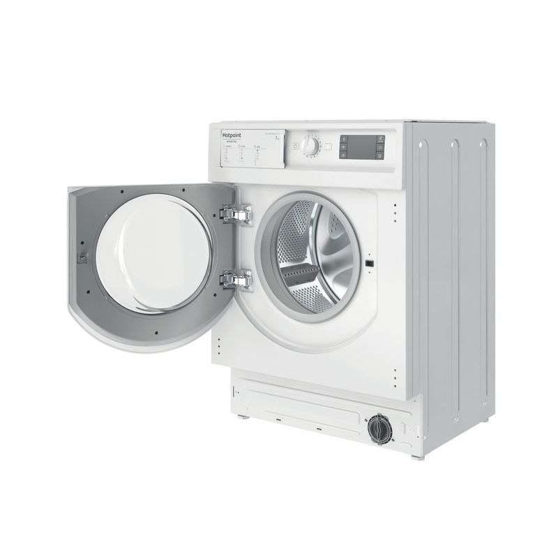 Hotpoint_Ariston Lavabiancheria Da incasso BI WMHG 71483 EU N Bianco Carica frontale D Perspective open