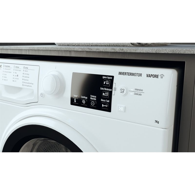 Hotpoint_Ariston Lavabiancheria Libera installazione RSSG 72V W IT N Bianco Carica frontale D Lifestyle control panel
